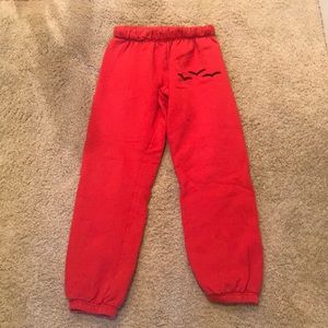 LAZYPANTS Red sweatpants